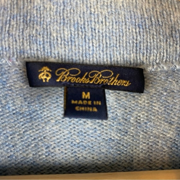 Brooks Brothers Wool & Cashmere Yak Pullover  Sweater Size Medium - Picture 6 of 8